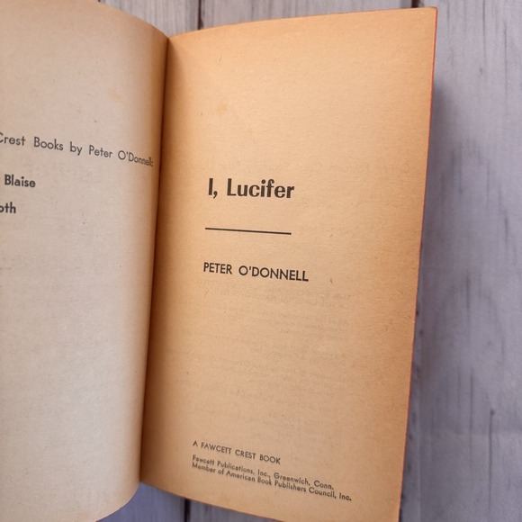 I, Lucifer (Soft cover)O'Donnell, PeterPublished by Fawcett Crest T1234,‎ 1969 - Picture 4 of 5